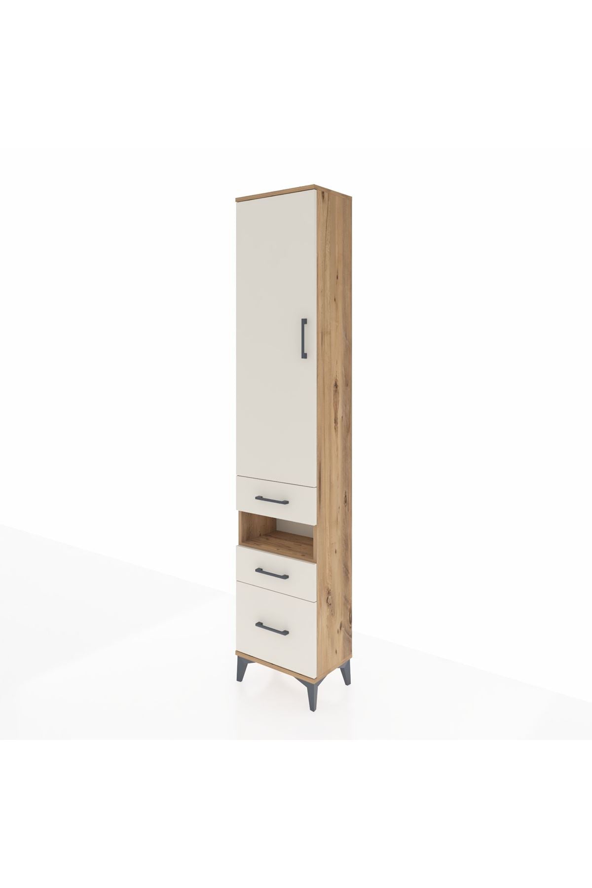 Arges Dolap 3 Raflı 3 Çekmeceli Tek Askılı 44x30x221 - S28M088V7A