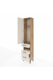 Arges Dolap 3 Raflı 3 Çekmeceli Tek Askılı 44x30x221 - S28M088V7A