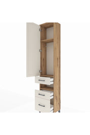 Arges Dolap 3 Raflı 3 Çekmeceli Tek Askılı 44x30x221 - S28M088V7A