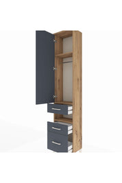 Arges Dolap 3 Raflı 3 Çekmeceli Tek Askılı 44x30x221 - S28M088V8A