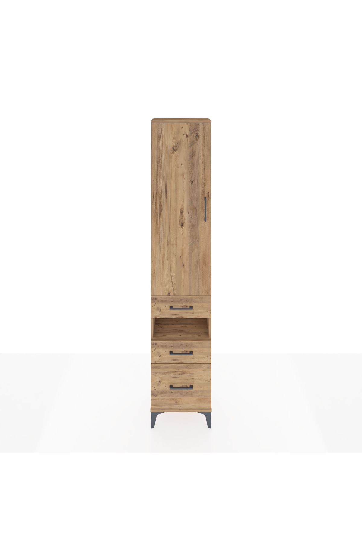 Arges Dolap 3 Raflı 3 Çekmeceli Tek Askılı 44x30x221 - S28M088V9A