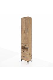 Arges Dolap 3 Raflı 3 Çekmeceli Tek Askılı 44x30x221 - S28M088V9A