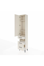 Arges Dolap 4 Raflı 3 Çekmeceli Tek Kapaklı 44x30x221 - S28M089V1A
