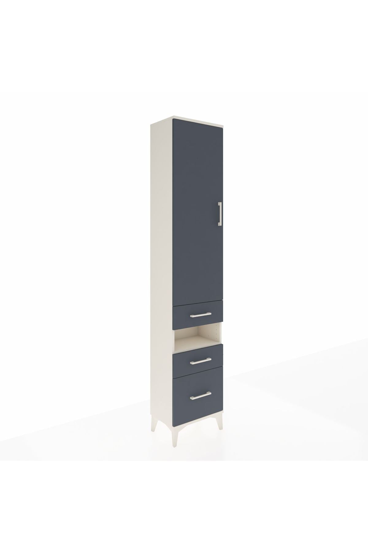 Arges Dolap 4 Raflı 3 Çekmeceli Tek Kapaklı 44x30x221 - S28M089V2A
