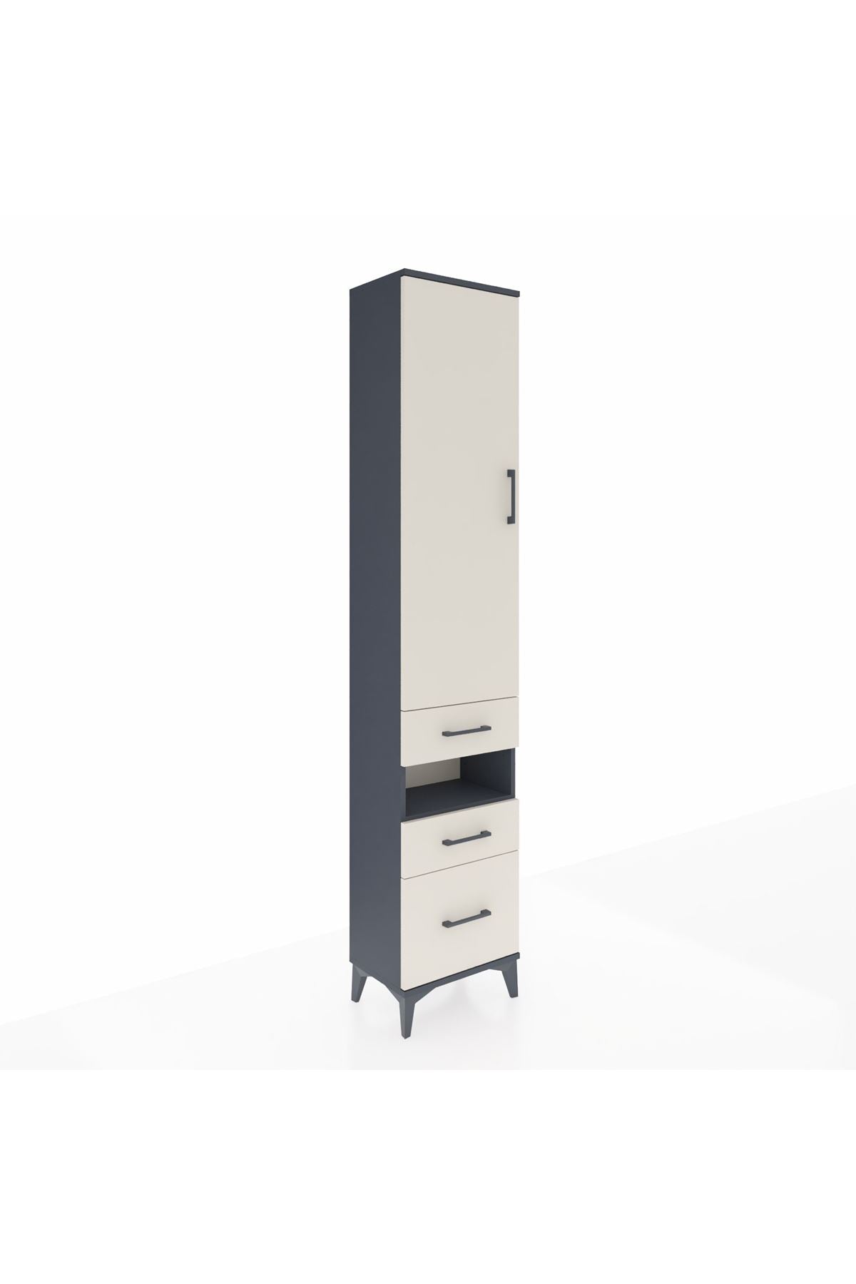 Arges Dolap 4 Raflı 3 Çekmeceli Tek Kapaklı 44x30x221 - S28M089V4A