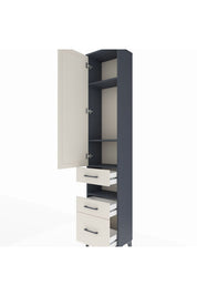 Arges Dolap 4 Raflı 3 Çekmeceli Tek Kapaklı 44x30x221 - S28M089V4A