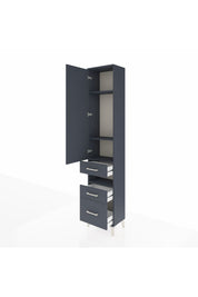 Arges Dolap 4 Raflı 3 Çekmeceli Tek Kapaklı 44x30x221 - S28M089V5A