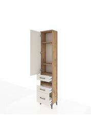 Arges Dolap 4 Raflı 3 Çekmeceli Tek Kapaklı 44x30x221 - S28M089V7A