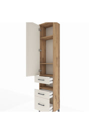 Arges Dolap 4 Raflı 3 Çekmeceli Tek Kapaklı 44x30x221 - S28M089V7A