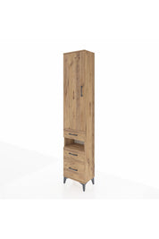 Arges Dolap 4 Raflı 3 Çekmeceli Tek Kapaklı 44x30x221 - S28M089V9A