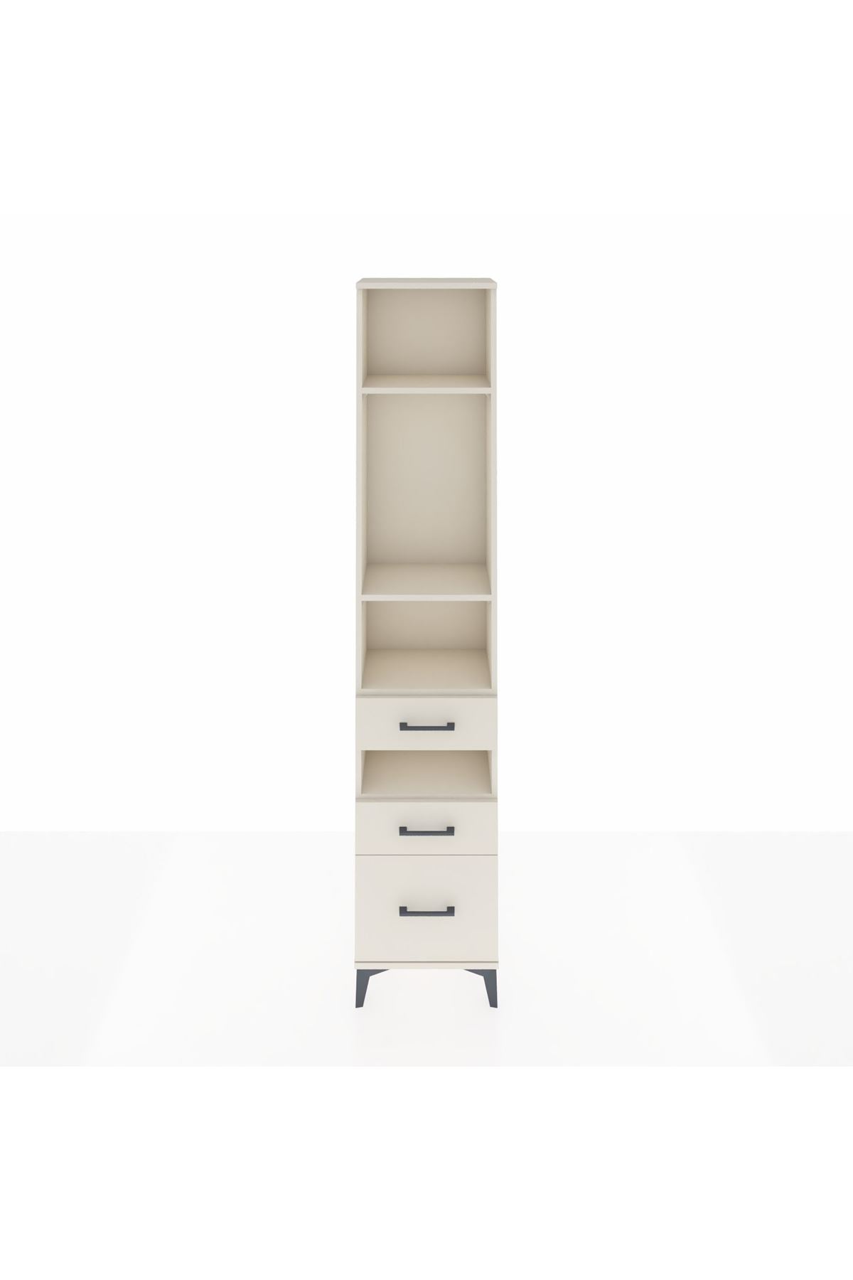 Arges Dolap 4 Raflı 3 Çekmeceli 44x30x221 - S28M090V1A