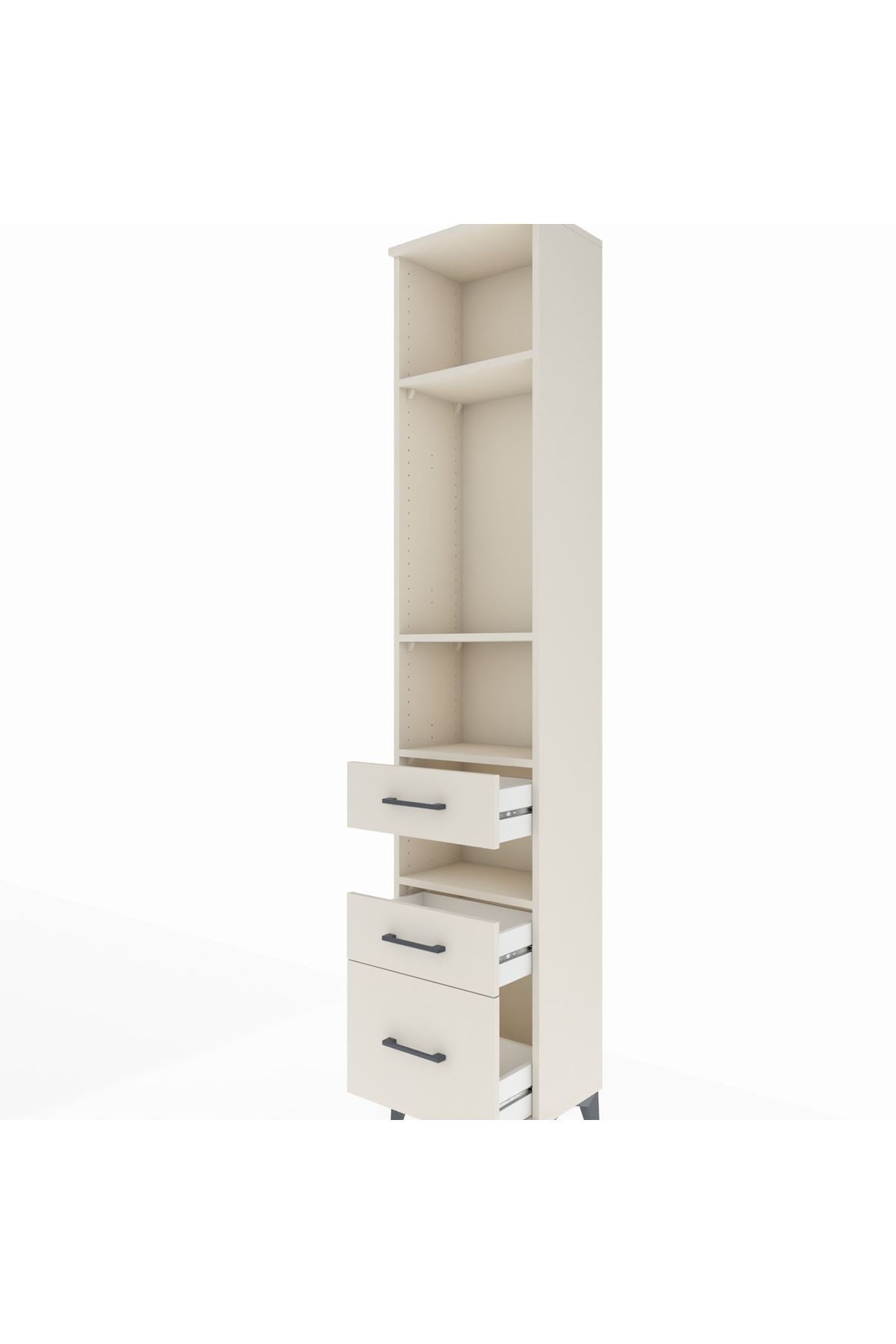 Arges Dolap 4 Raflı 3 Çekmeceli 44x30x221 - S28M090V1A