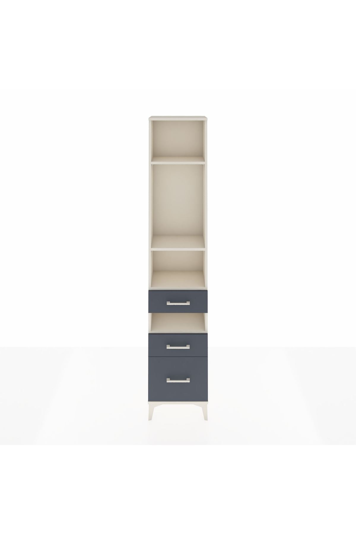 Arges Dolap 4 Raflı 3 Çekmeceli 44x30x221 - S28M090V2A