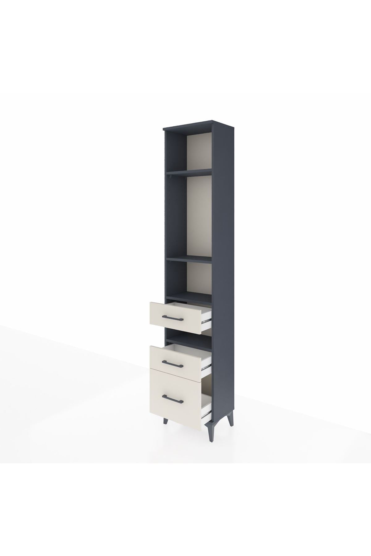 Arges Dolap 4 Raflı 3 Çekmeceli 44x30x221 - S28M090V4A
