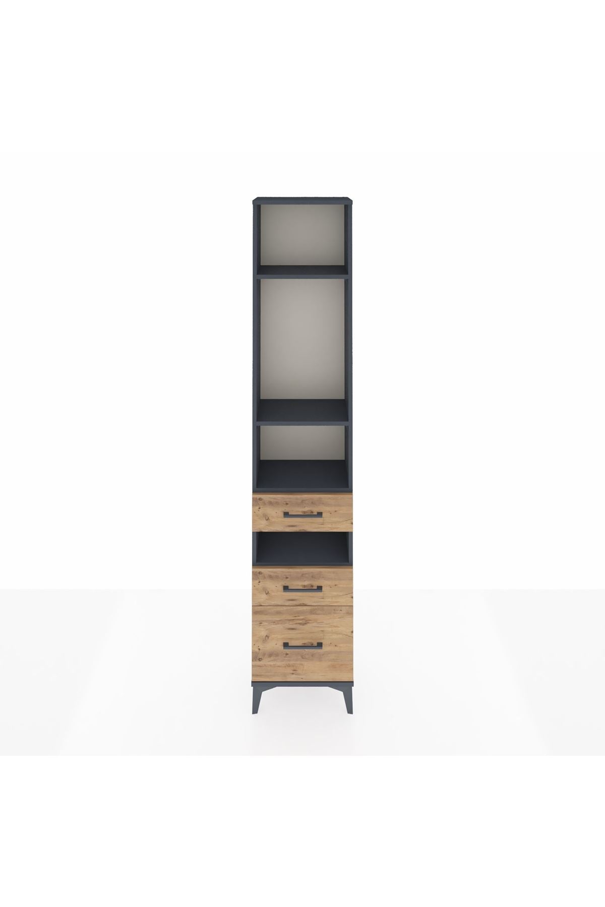 Arges Dolap 4 Raflı 3 Çekmeceli 44x30x221 - S28M090V6A
