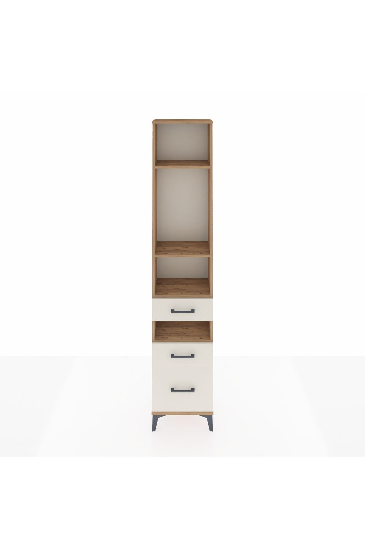 Arges Dolap 4 Raflı 3 Çekmeceli 44x30x221 - S28M090V7A