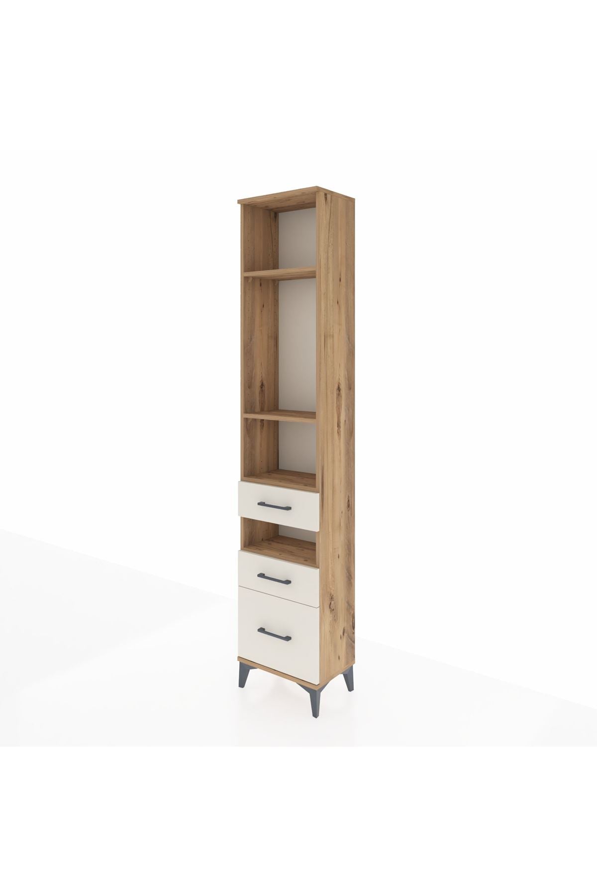 Arges Dolap 4 Raflı 3 Çekmeceli 44x30x221 - S28M090V7A