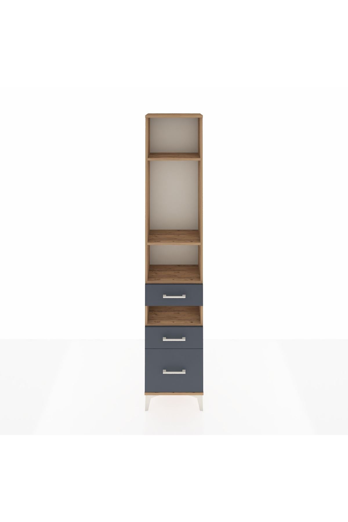 Arges Dolap 4 Raflı 3 Çekmeceli 44x30x221 - S28M090V8A