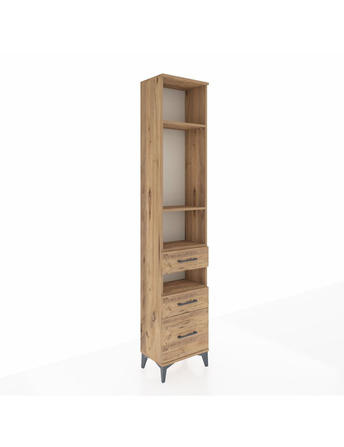 Arges Dolap 4 Raflı 3 Çekmeceli 44x30x221 - S28M090V9A