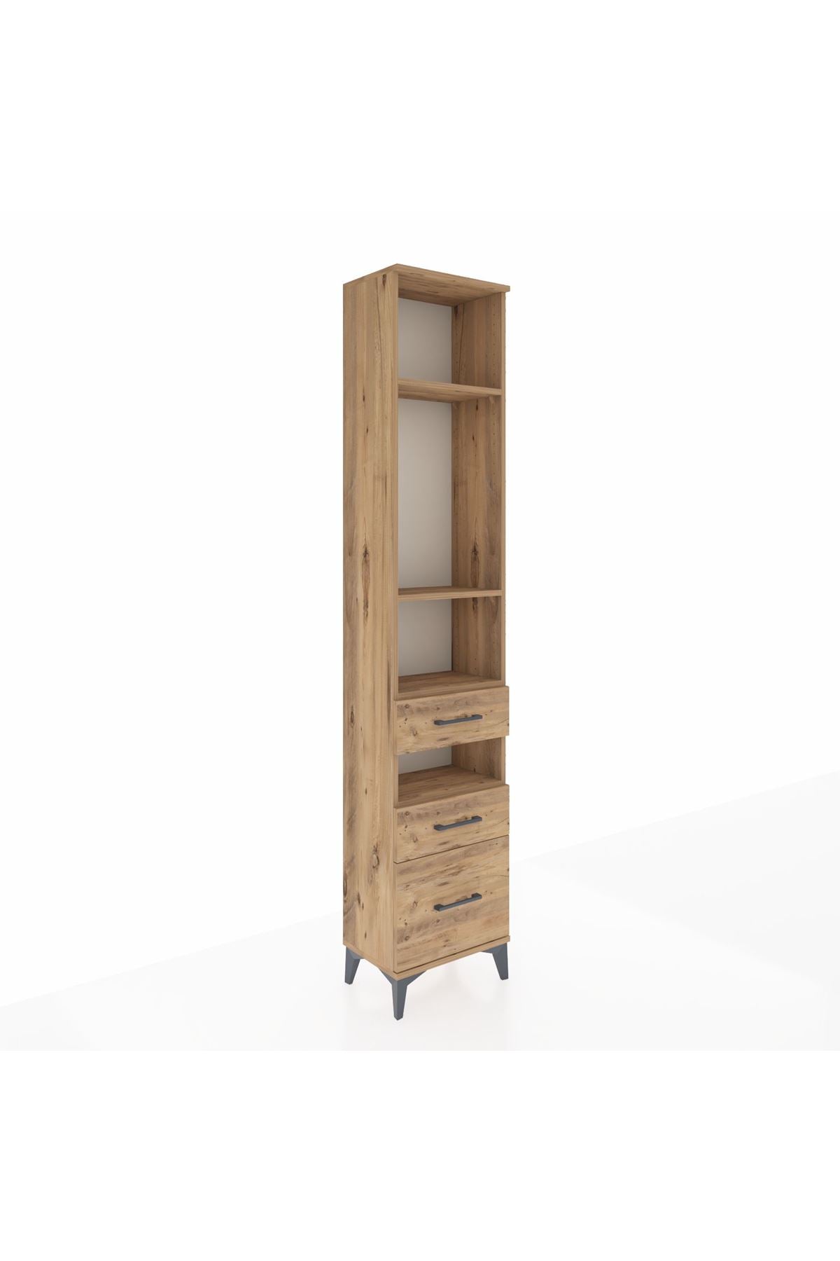 Arges Dolap 4 Raflı 3 Çekmeceli 44x30x221 - S28M090V9A