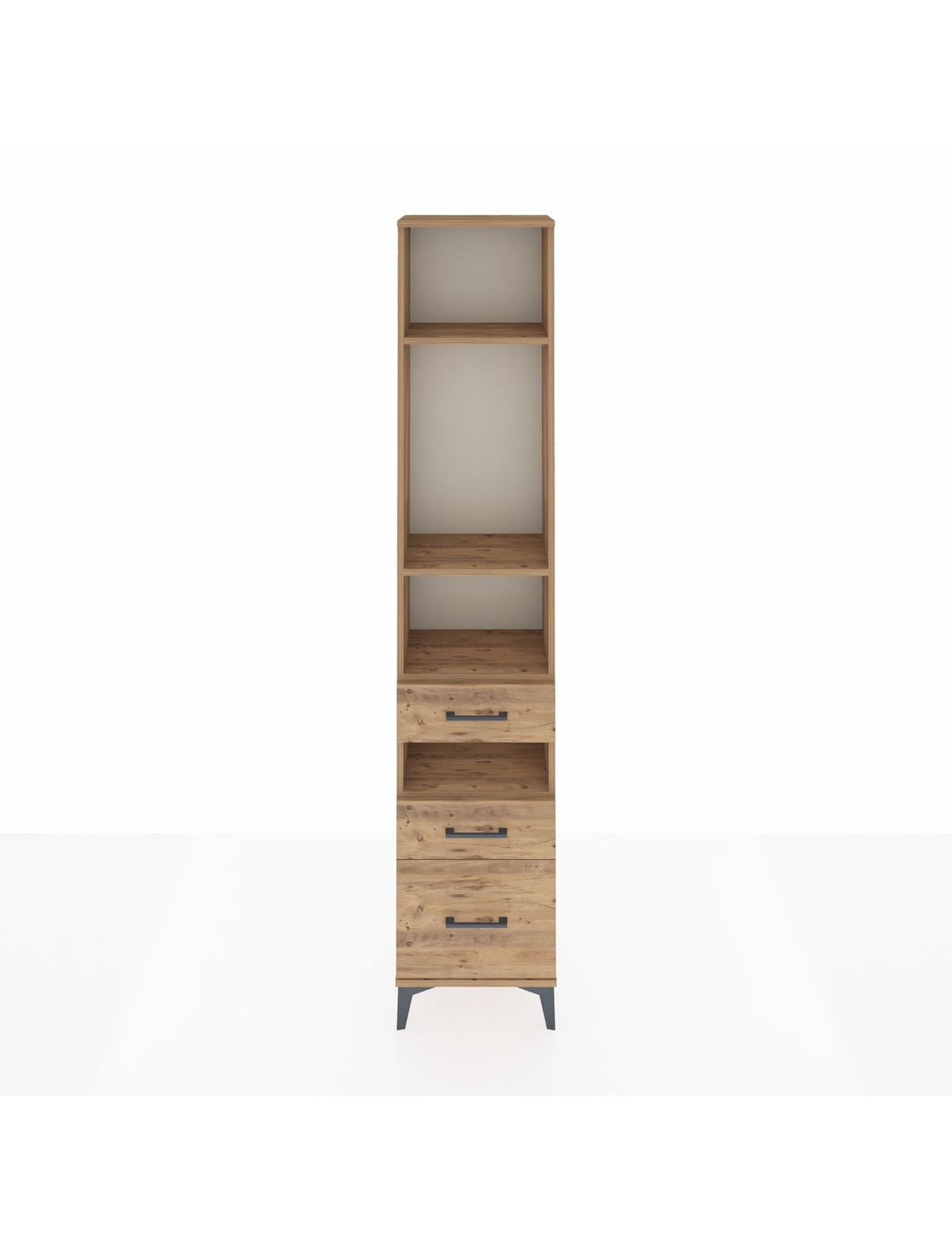 Arges Dolap 4 Raflı 3 Çekmeceli 44x30x221 - S28M090V9A