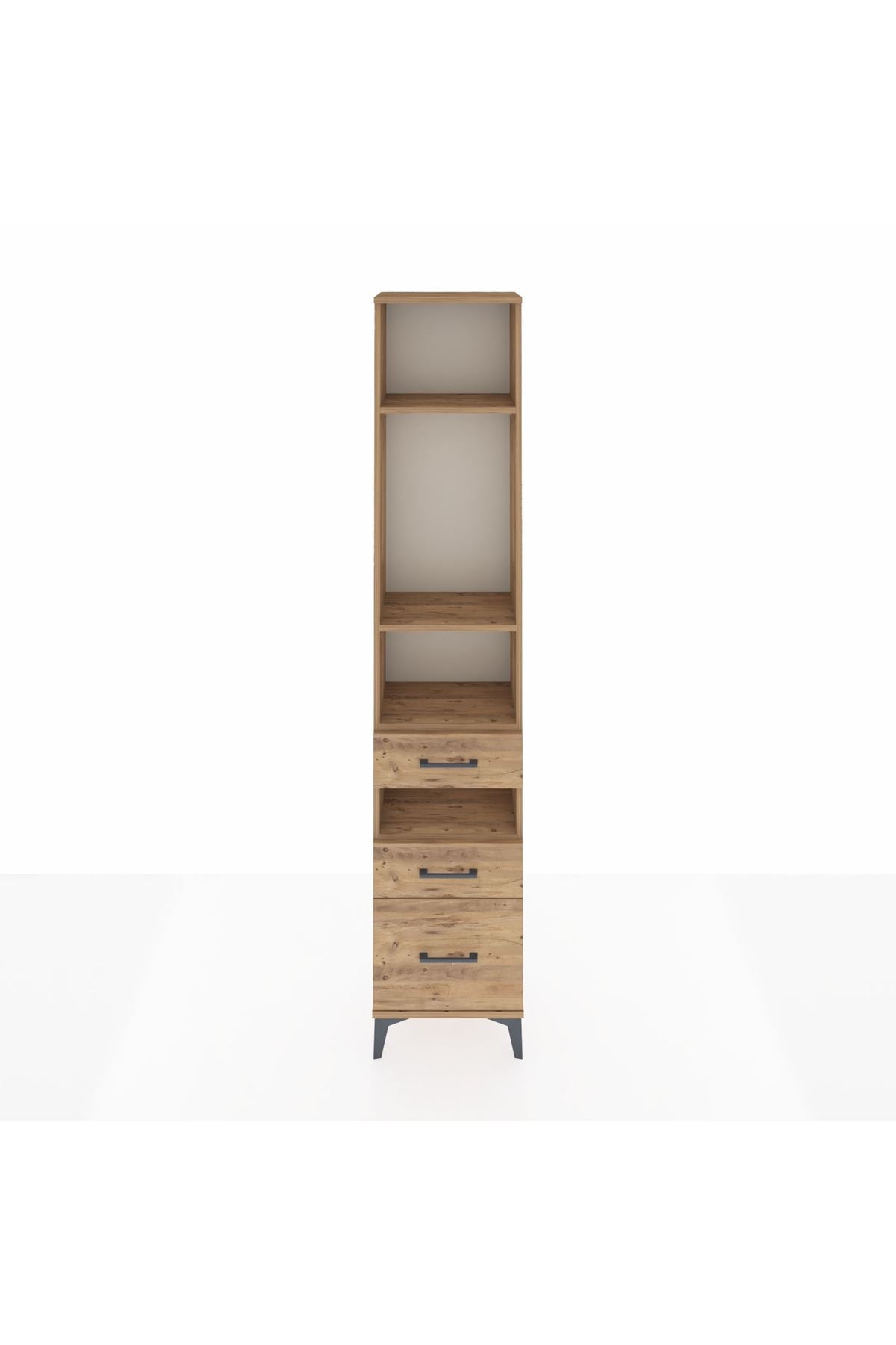 Arges Dolap 4 Raflı 3 Çekmeceli 44x30x221 - S28M090V9A