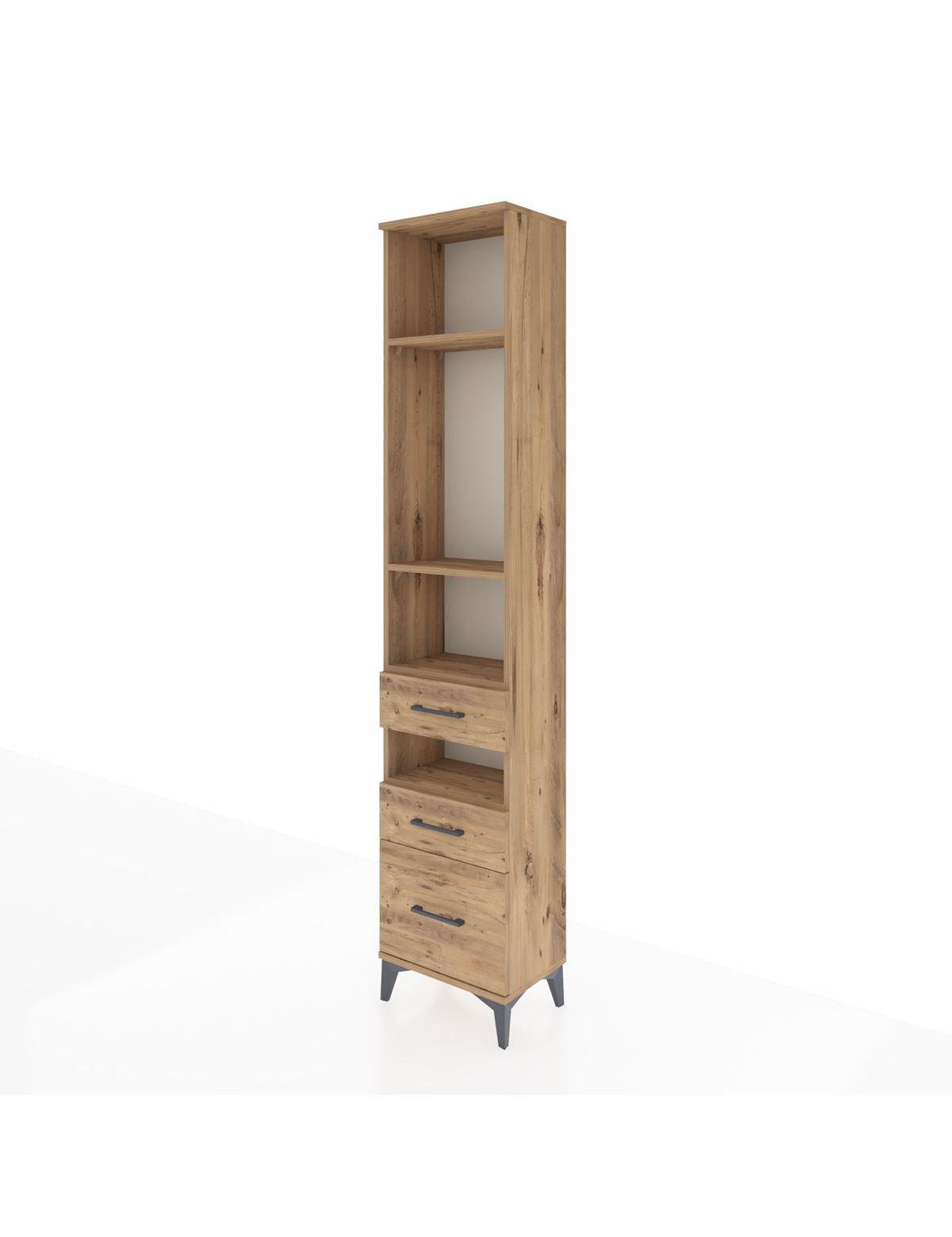 Arges Dolap 4 Raflı 3 Çekmeceli 44x30x221 - S28M090V9A