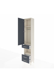 Arges Dolap 3 Raflı 3 Çekmeceli Tek Askılı 44x30x221 - S28M091V2A