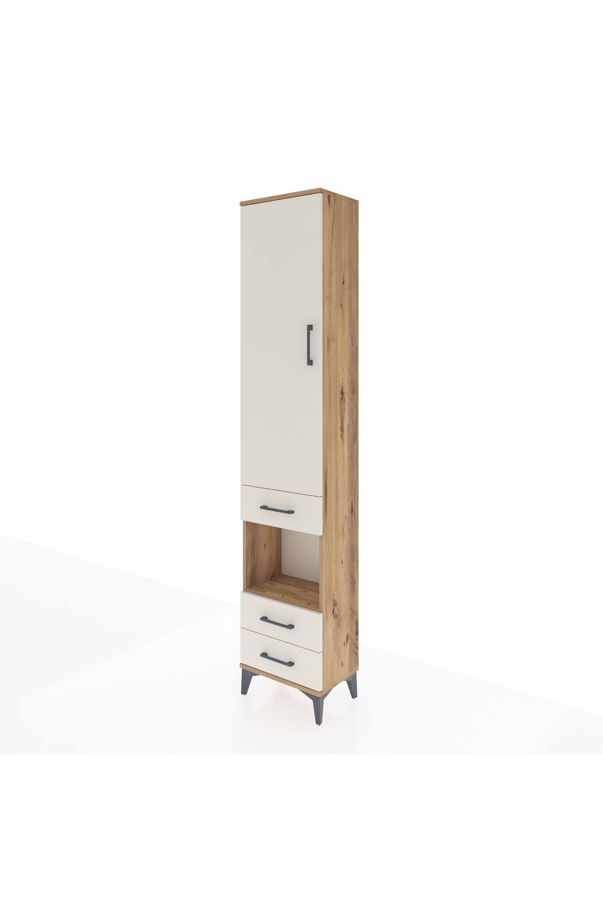 Arges Dolap 3 Raflı 3 Çekmeceli Tek Askılı 44x30x221 - S28M091V7A