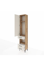 Arges Dolap 3 Raflı 3 Çekmeceli Tek Askılı 44x30x221 - S28M091V7A