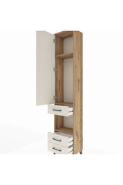 Arges Dolap 3 Raflı 3 Çekmeceli Tek Askılı 44x30x221 - S28M091V7A