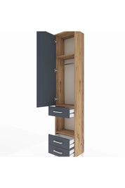 Arges Dolap 3 Raflı 3 Çekmeceli Tek Askılı 44x30x221 - S28M091V8A