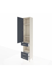 Arges Dolap 4 Raflı 3 Çekmeceli Tek Kapaklı 44x30x221 - S28M092V2A