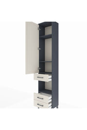 Arges Dolap 4 Raflı 3 Çekmeceli Tek Kapaklı 44x30x221 - S28M092V4A