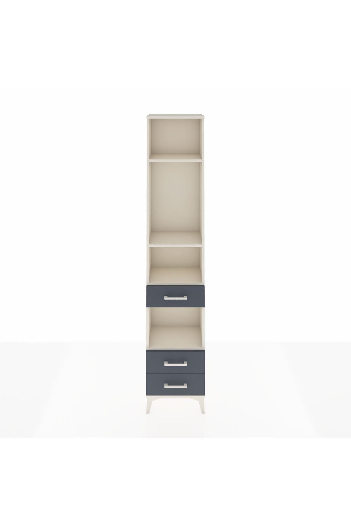 Arges Dolap 4 Raflı 3 Çekmeceli 44x30x221 - S28M093V2A