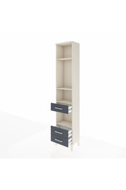Arges Dolap 4 Raflı 3 Çekmeceli 44x30x221 - S28M093V2A