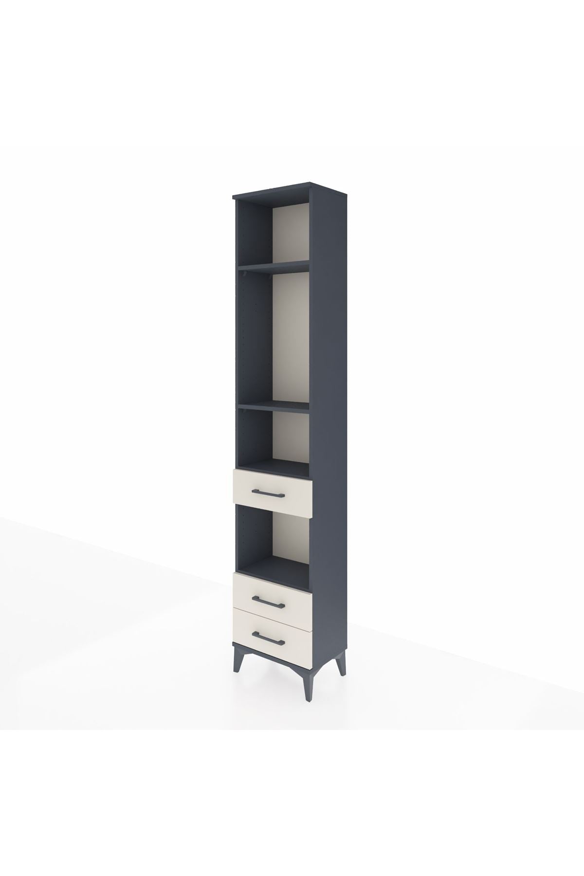 Arges Dolap 4 Raflı 3 Çekmeceli 44x30x221 - S28M093V4A