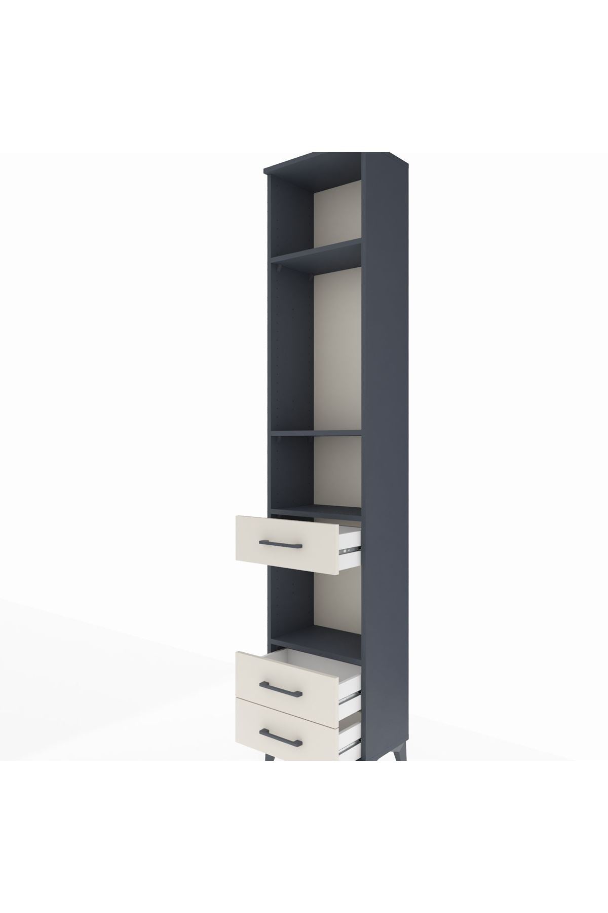 Arges Dolap 4 Raflı 3 Çekmeceli 44x30x221 - S28M093V4A