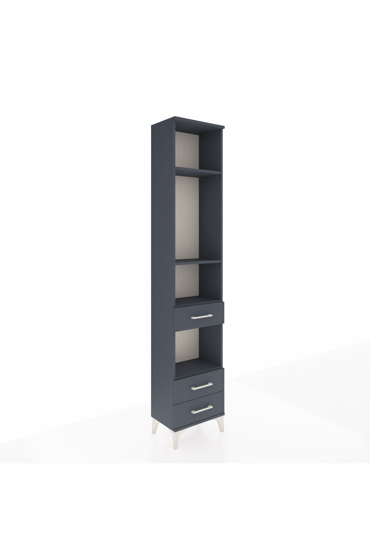 Arges Dolap 4 Raflı 3 Çekmeceli 44x30x221 - S28M093V5A