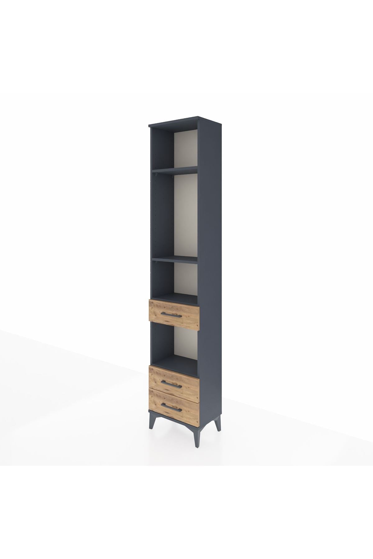 Arges Dolap 4 Raflı 3 Çekmeceli 44x30x221 - S28M093V6A