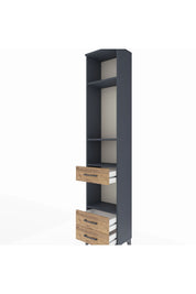 Arges Dolap 4 Raflı 3 Çekmeceli 44x30x221 - S28M093V6A