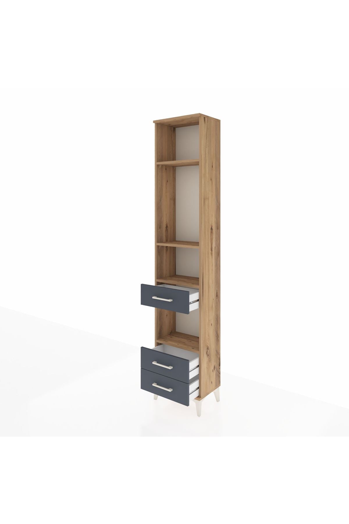Arges Dolap 4 Raflı 3 Çekmeceli 44x30x221 - S28M093V8A