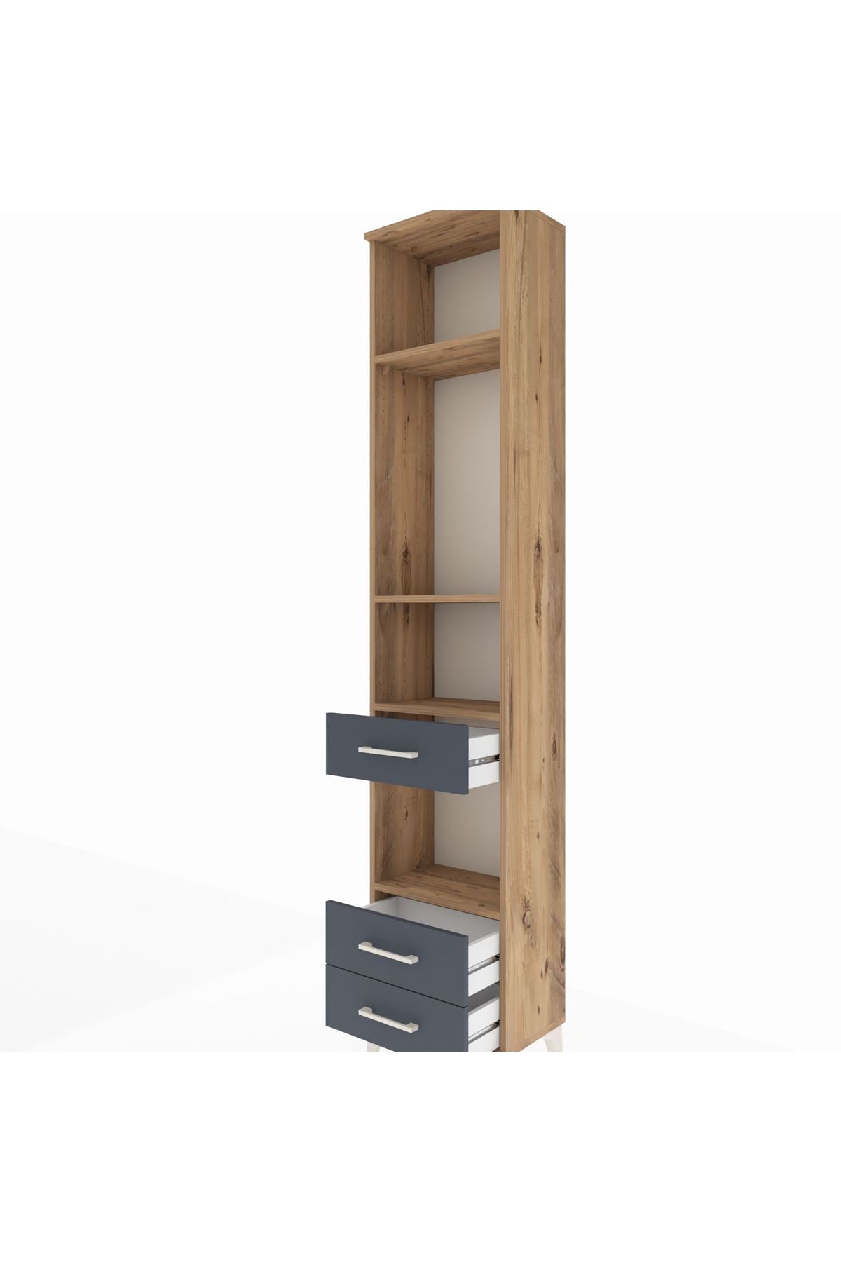 Arges Dolap 4 Raflı 3 Çekmeceli 44x30x221 - S28M093V8A