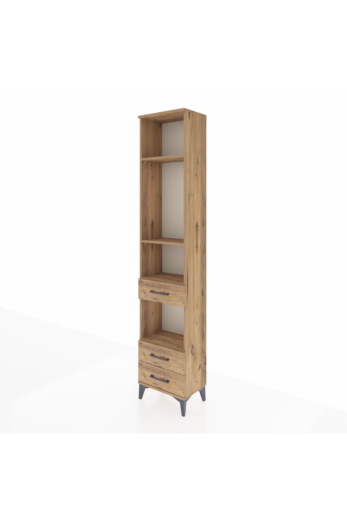 Arges Dolap 4 Raflı 3 Çekmeceli 44x30x221 - S28M093V9A