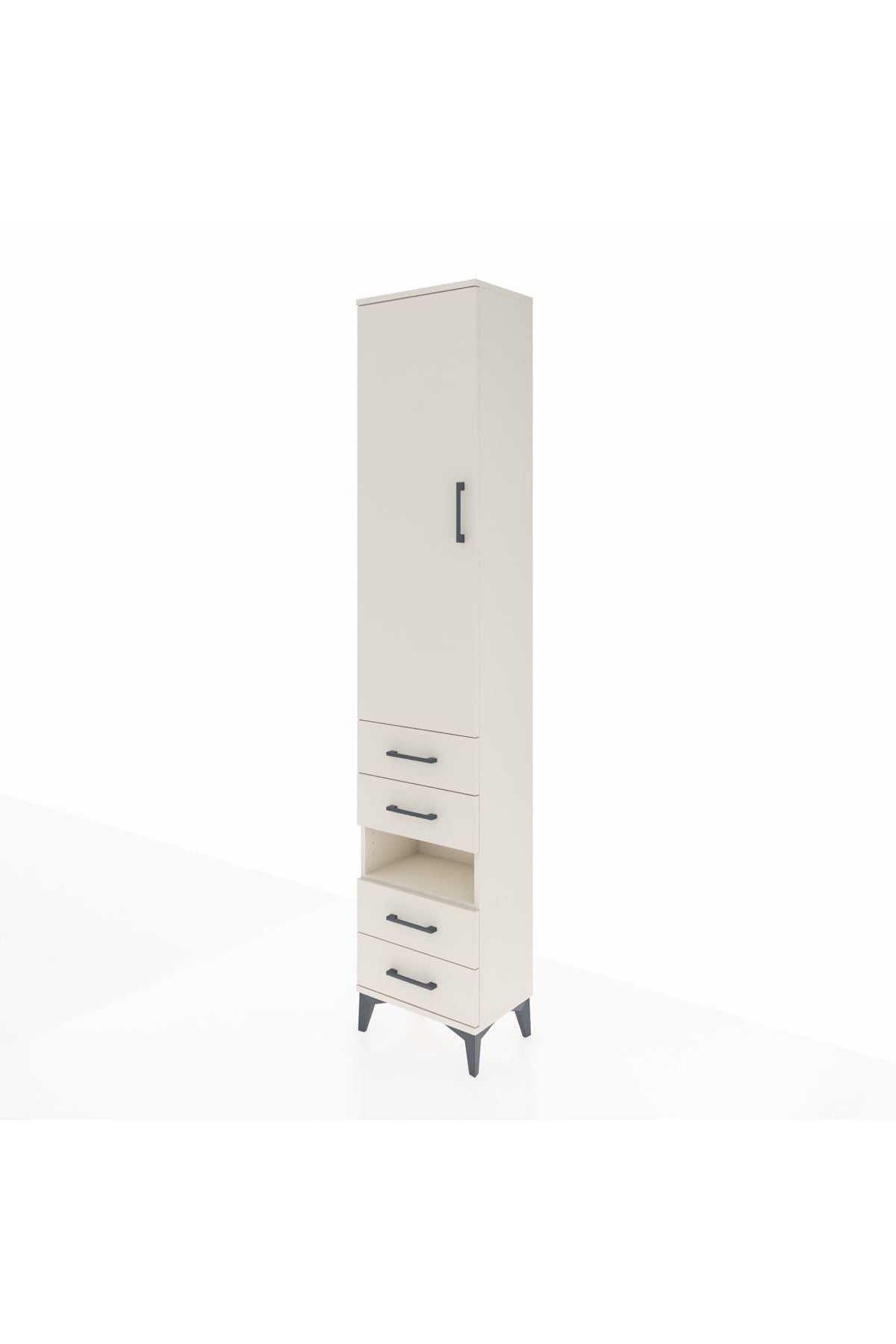 Arges Dolap 3 Raflı 4 Çekmeceli Tek Askılı 44x30x221 - S28M094V1A