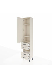 Arges Dolap 4 Raflı 4 Çekmeceli Tek Kapaklı 44x30x221 - S28M095V1A