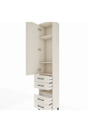 Arges Dolap 4 Raflı 4 Çekmeceli Tek Kapaklı 44x30x221 - S28M095V1A