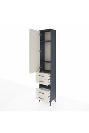 Arges Dolap 4 Raflı 4 Çekmeceli Tek Kapaklı 44x30x221 - S28M095V4A