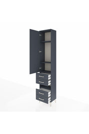 Arges Dolap 4 Raflı 4 Çekmeceli Tek Kapaklı 44x30x221 - S28M095V5A