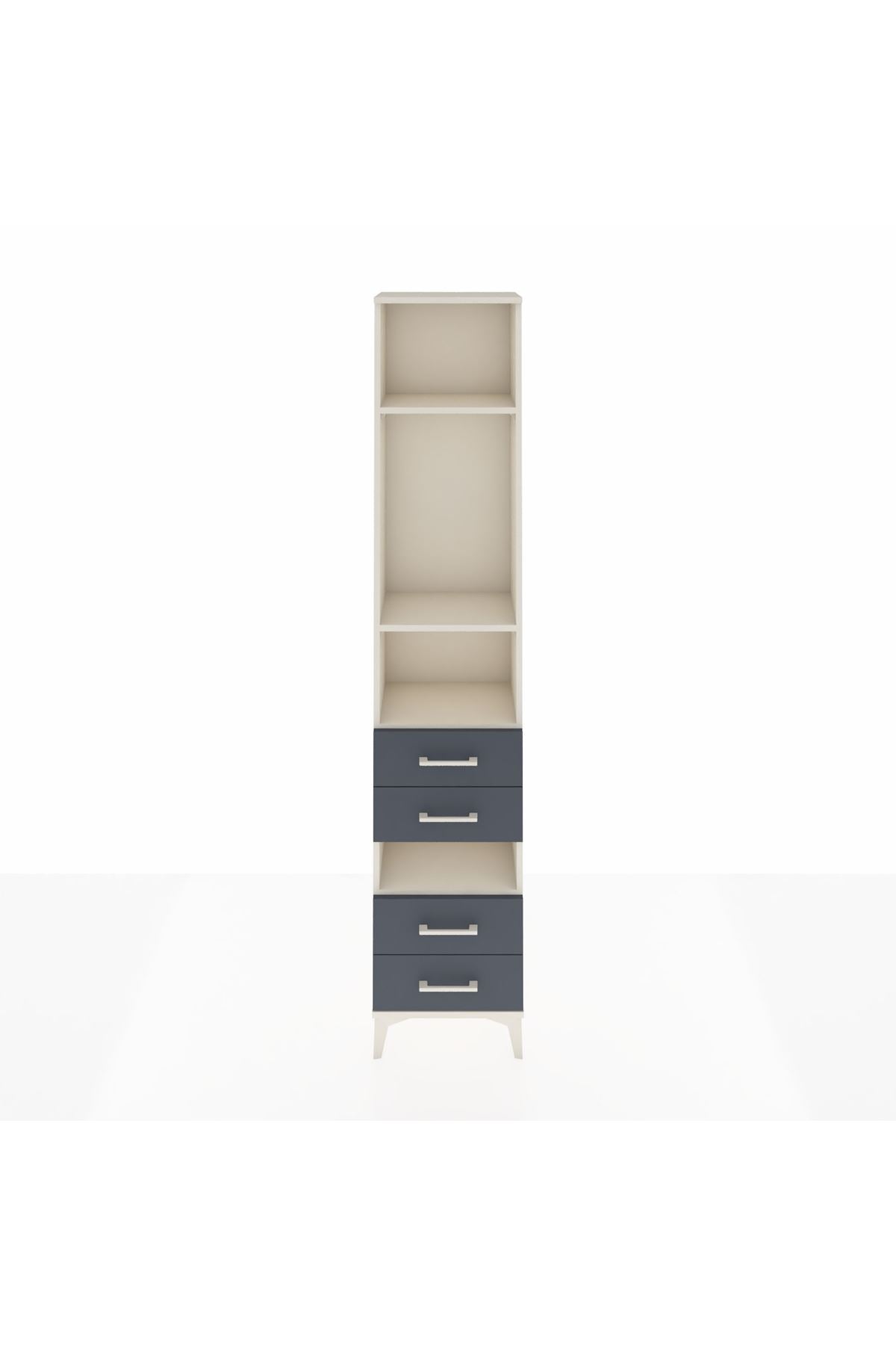 Arges Dolap 4 Raflı 4 Çekmeceli 44x30x221 - S28M096V2A